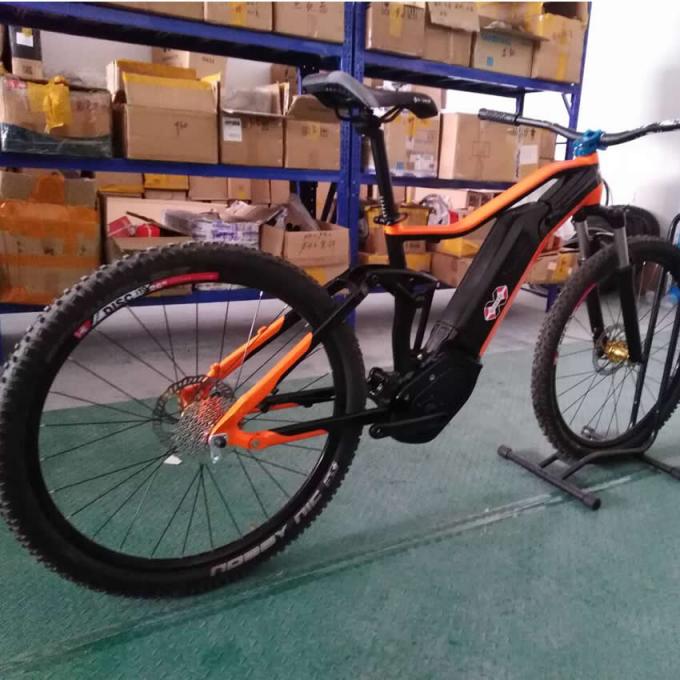 China Stock 27.5er Elektrische Vollfederung Fahrradrahmen Bafang G330 Aluminium Trail Ebike Emtb Mountain Bike 1