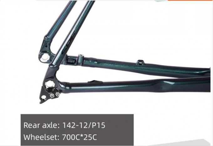 Aluminium-6061 Rennrad-Rahmen-Scheibenbremse Frameset+Fork des kinesis-700c 6