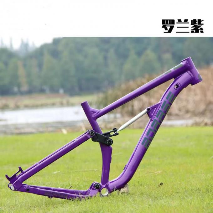 China Stock 27.5er Enduro Vollfederung Mountainbike Rahmen Abfahrt Softtail MTB 3