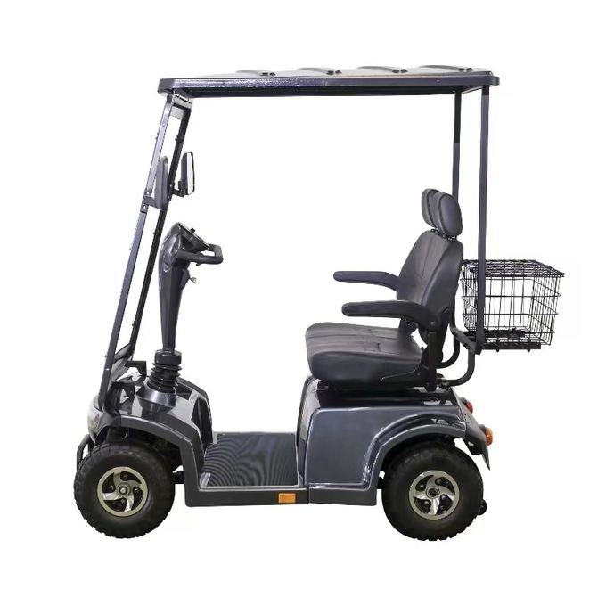 Doppelsitzender 4-Rad-Golf Elektromobilitäts-Scooter mit Schiebereglern und Kopfstütze mit LCD-Display-LED-Beleuchtung 0