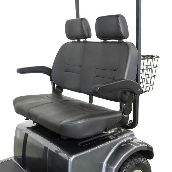 Doppelsitzender 4-Rad-Golf Elektromobilitäts-Scooter mit Schiebereglern und Kopfstütze mit LCD-Display-LED-Beleuchtung 6
