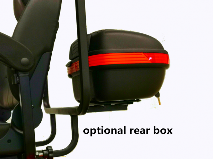 große Größe 4 Räder Elektrische Mobilitäts-Scooter mit Dach für Behinderte Mann rot 3