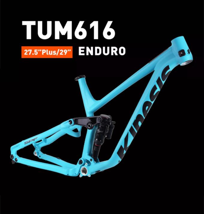 Kinesis TUM616 27.5+ 29er Aluminium Vollfederung Enduro Offroad Soft Tail Mountain Bike Rahmen 0