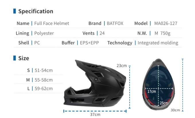 Trennbarer Helm mit L 830g Gewicht für Leistung und Komfort Schwarz 1