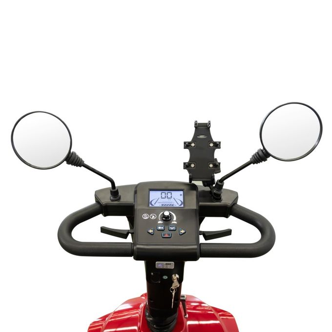 Neue 450W Vierrad-Elektro-Scooter im Freien Einkaufs-Scooter mit Mdr-Zulassung Rot 3